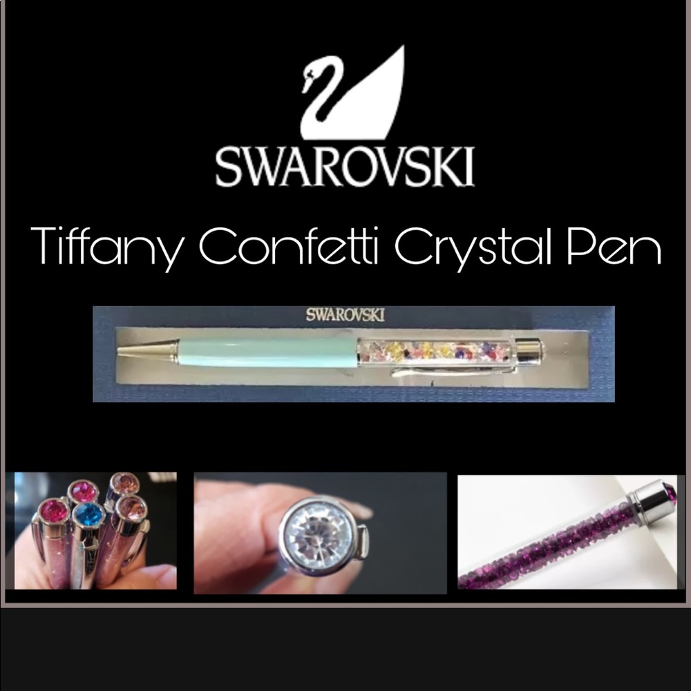 Swarovski Crystal Ballpoint Pen with Confetti NIB